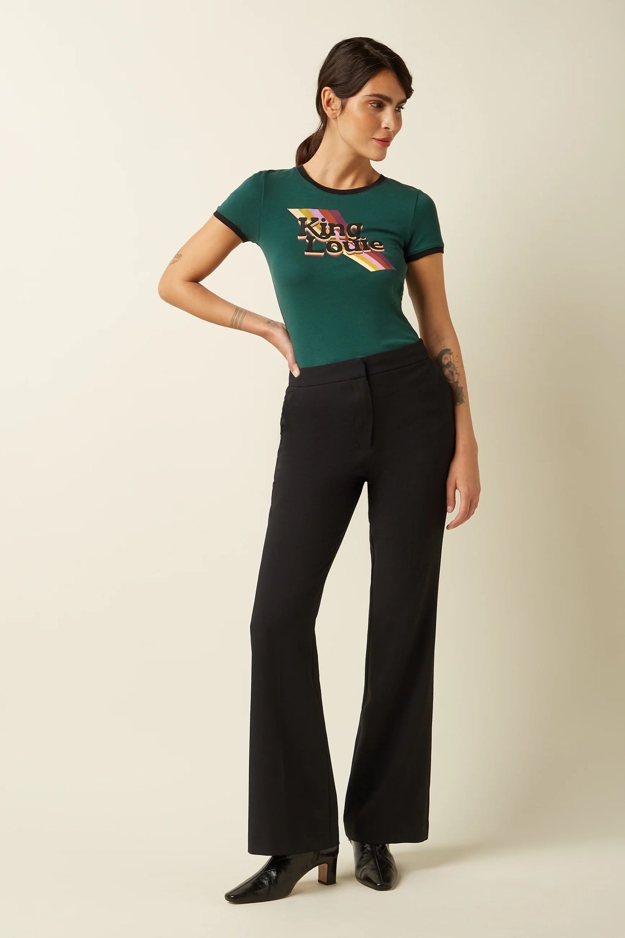 Logo Tee   219 Botanical Green - LEEF mode en accessoires