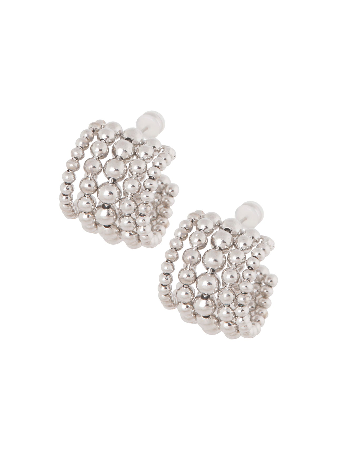 OORSTEKERS SMALL BALLS / ZILVER Zilver - LEEF mode en accessoires
