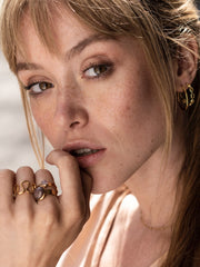 OPENGEWERKTE OORRINGEN (2CM) goud - LEEF mode en accessoires