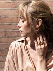 OPENGEWERKTE OORRINGEN (2CM) goud - LEEF mode en accessoires