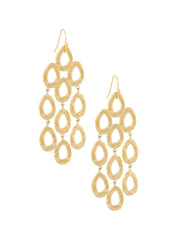 ORGANISCHE LANGE OORBELLEN (7CM) goud - LEEF mode en accessoires