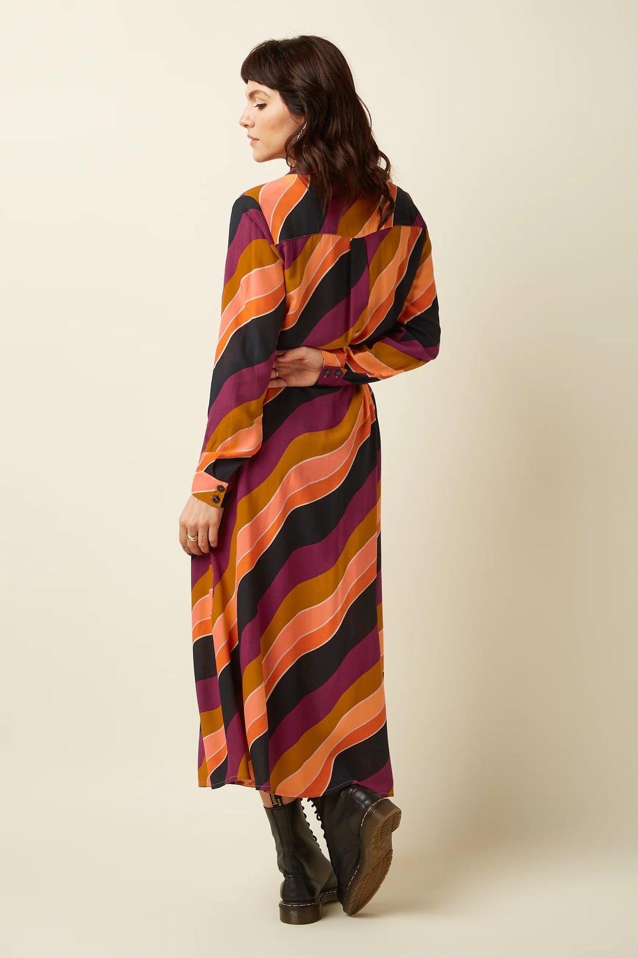 Olivia Dress Razzle  605 Beaujolais Red - LEEF mode en accessoires