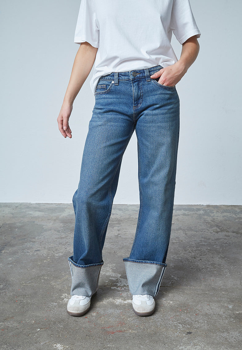 Onea-Turnup2 Vintage blue - LEEF mode en accessoires