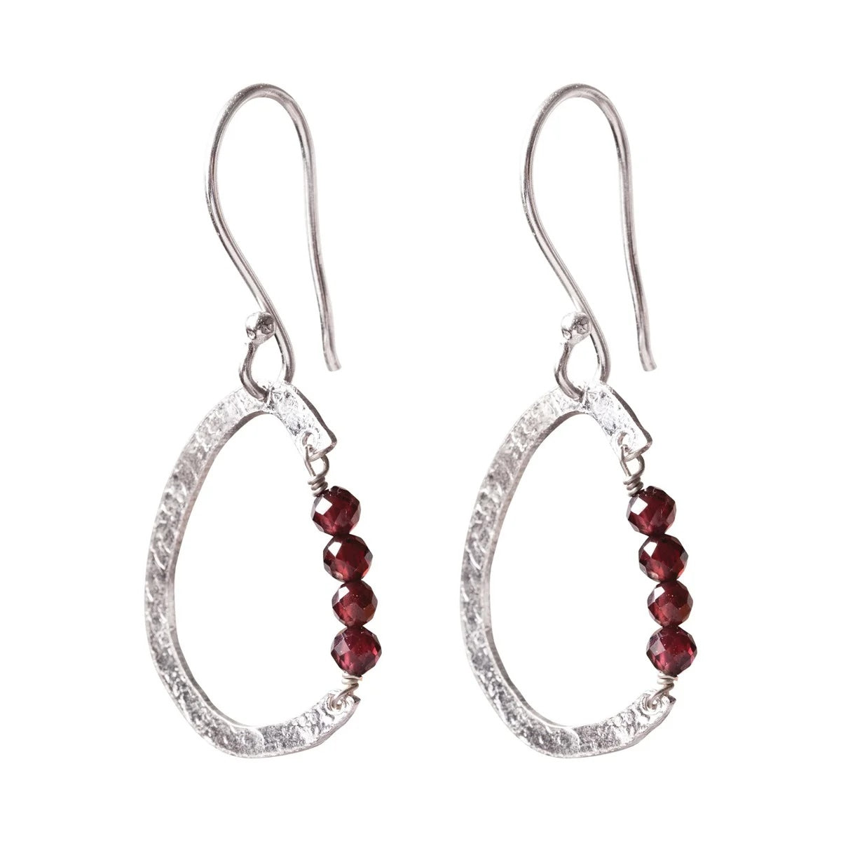Optimism Garnet Earrings SP Garnet - LEEF mode en accessoires