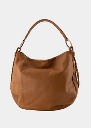 Petra Classic Grain Schoudertas D108 Cognac - LEEF mode en accessoires