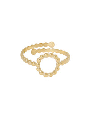 RING SMALL BALLS ROND goud - LEEF mode en accessoires