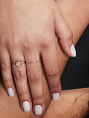 RING SMALL BALLS ROND goud - LEEF mode en accessoires