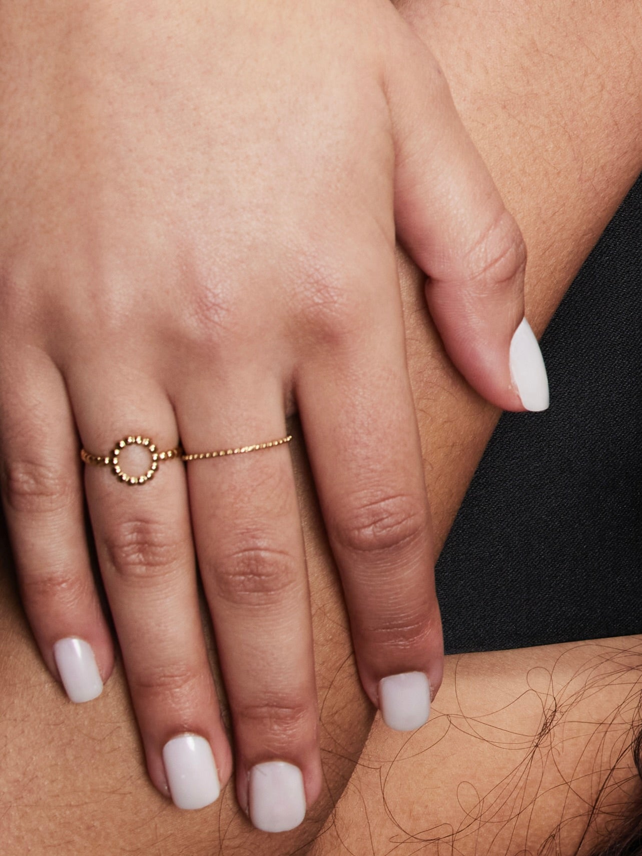 RING SMALL BALLS ROND goud - LEEF mode en accessoires