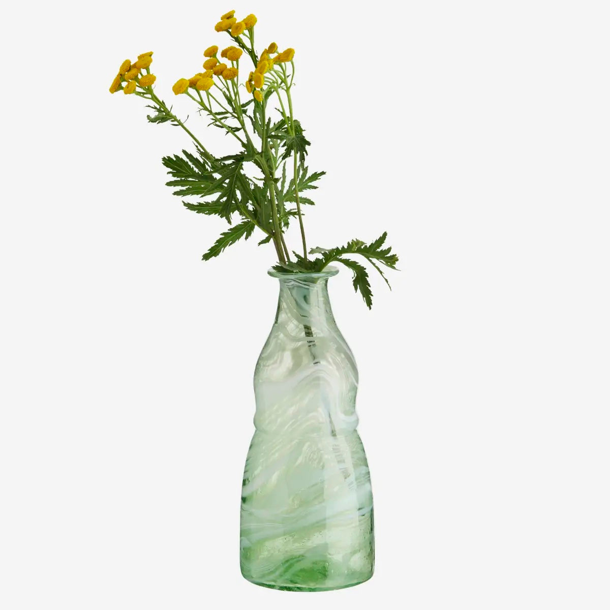 Recycled Glass Vase Opal Green - LEEF mode en accessoires