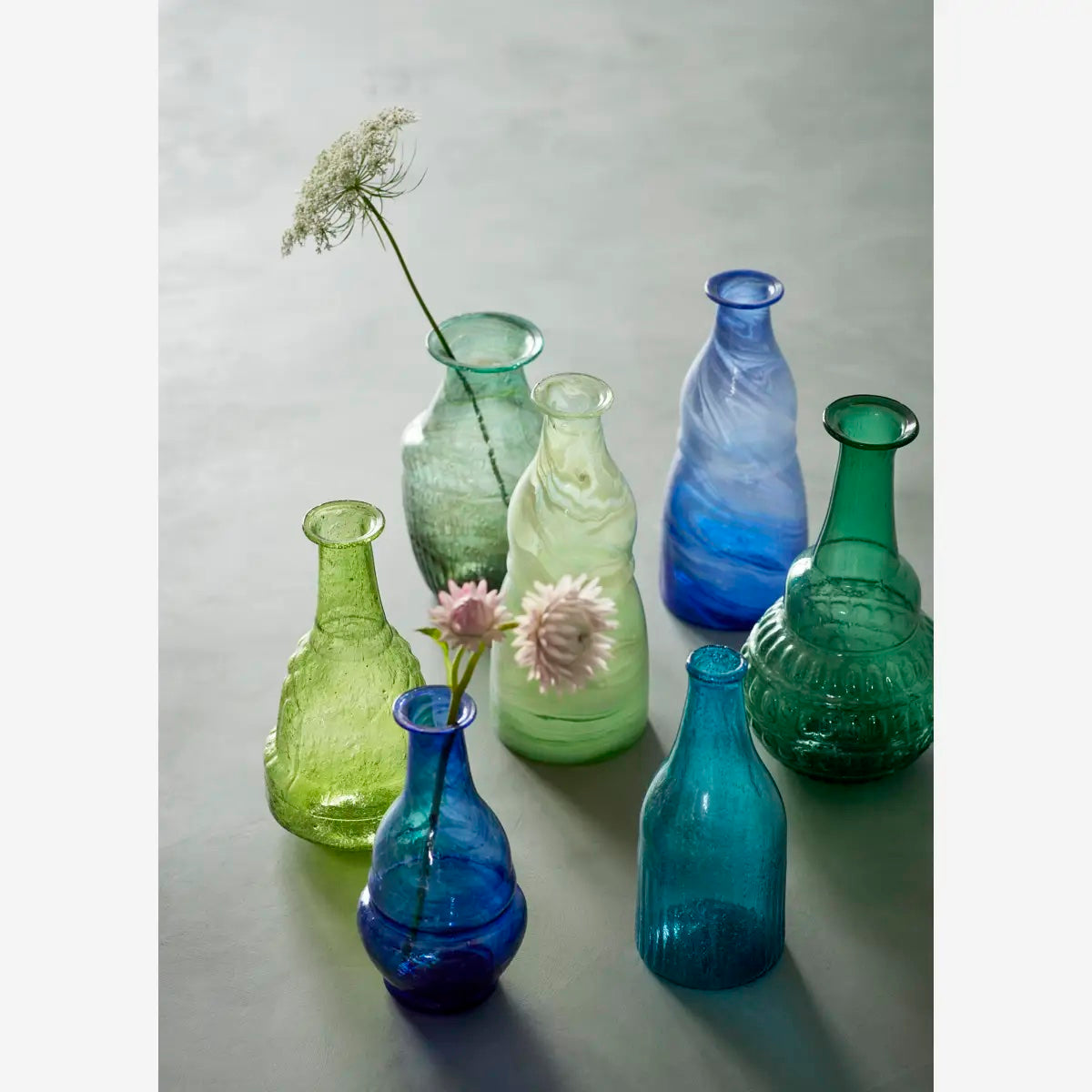 Recycled Glass Vase Opal Green - LEEF mode en accessoires