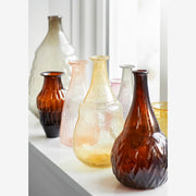 Recycled glass vase Amber - LEEF mode en accessoires