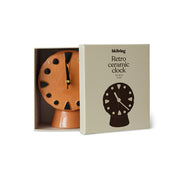 Retro Ceramic Clock Peach - LEEF mode en accessoires