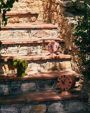 Retro Ceramic Clock Peach - LEEF mode en accessoires