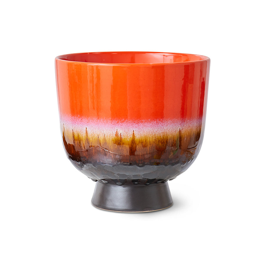 Retro Flower Pot Cherry Red Cherry Red - LEEF mode en accessoires