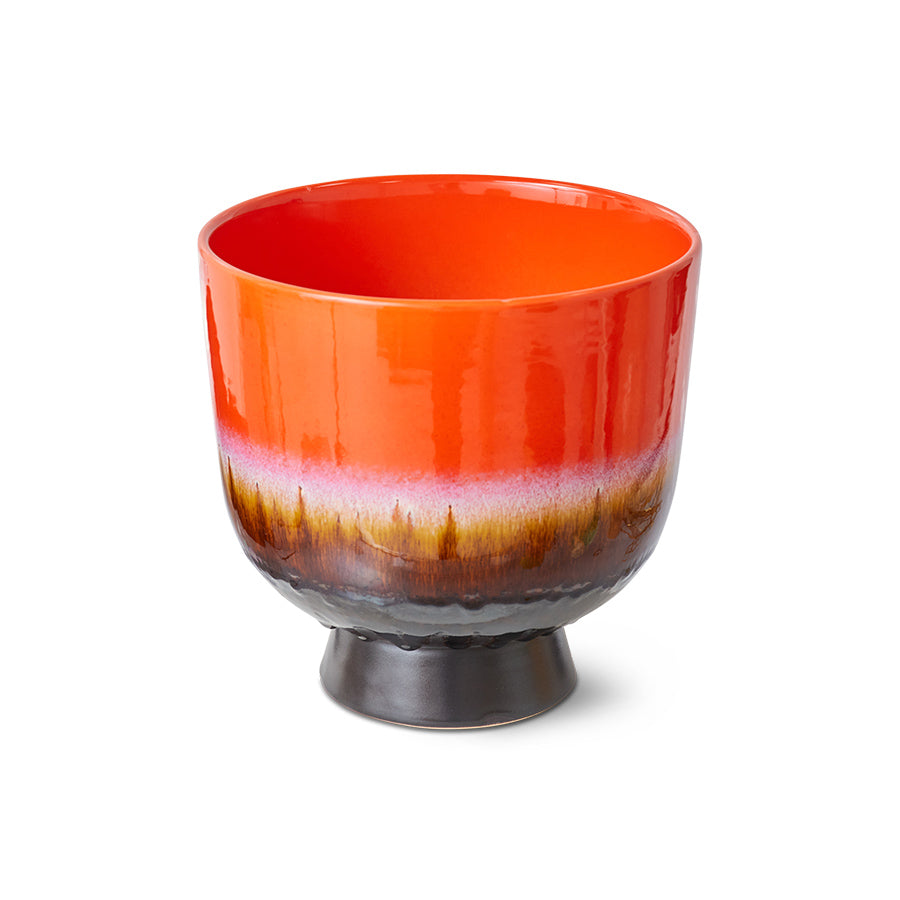 Retro Flower Pot Cherry Red Cherry Red - LEEF mode en accessoires