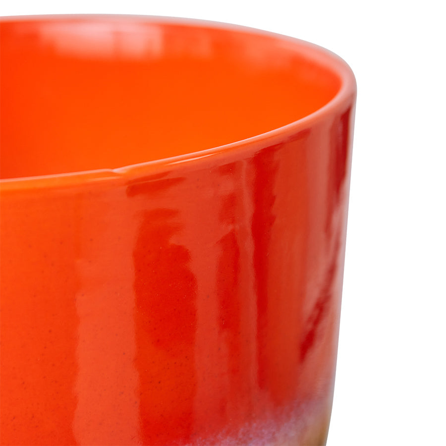 Retro Flower Pot Cherry Red Cherry Red - LEEF mode en accessoires