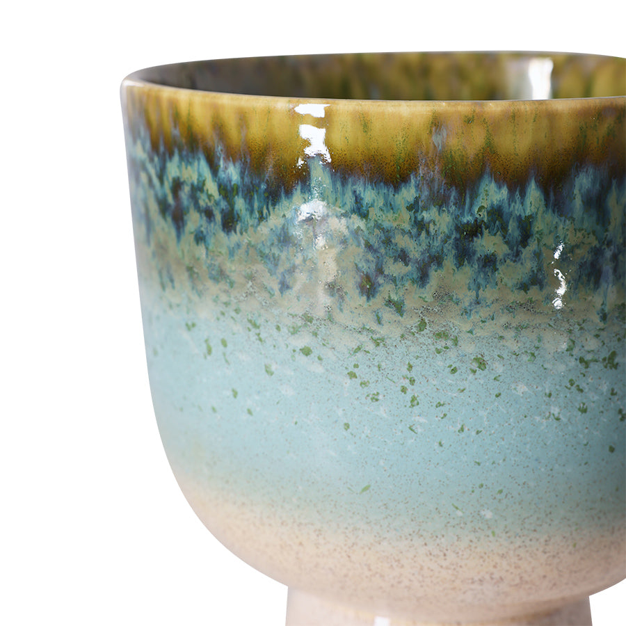 Retro flower pot Lagoon - LEEF mode en accessoires