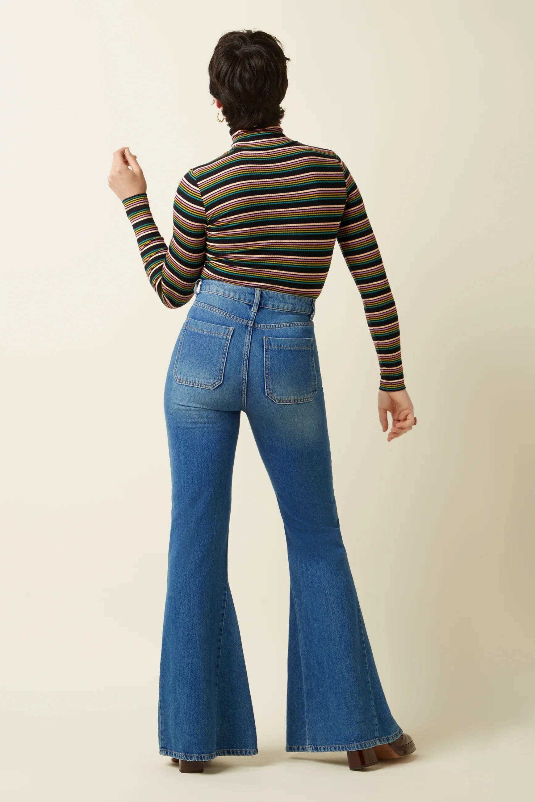 Rollnec Top Frostine Stripe 261 Woodbine Green - LEEF mode en accessoires