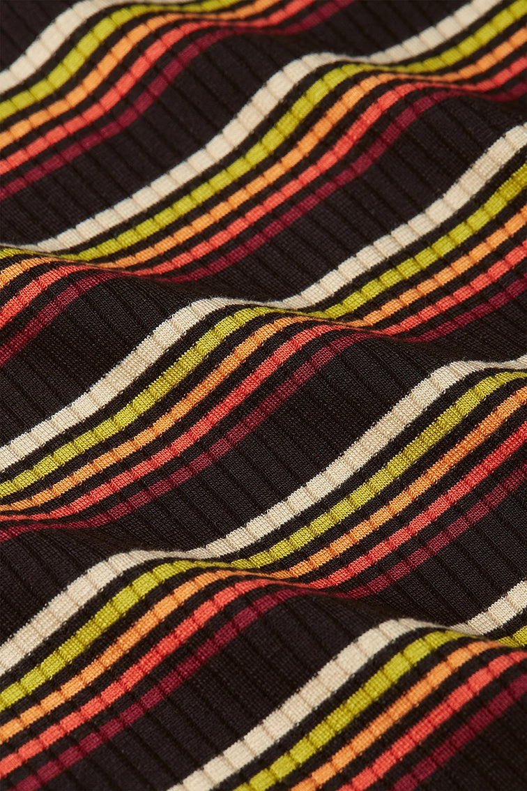 Rollnec Top Frostine Stripe 945 Spicy Orange - LEEF mode en accessoires