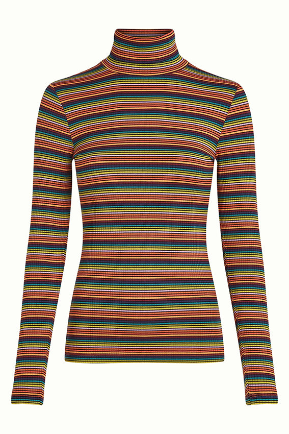 Rollneck Top Lumi Stripe 999 Multi Color - LEEF mode en accessoires