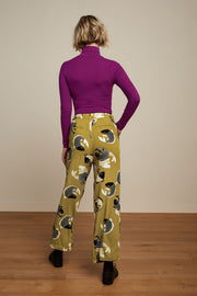 Rollneck Top Uni Rib 517 Caspia Purple - LEEF mode en accessoires