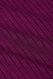 Rollneck Top Uni Rib 517 Caspia Purple - LEEF mode en accessoires
