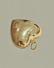 SCHAKELKETTING MET GROTE “HART” HANGER goud - LEEF mode en accessoires