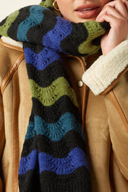 Scarf Botany  001 Black - LEEF mode en accessoires