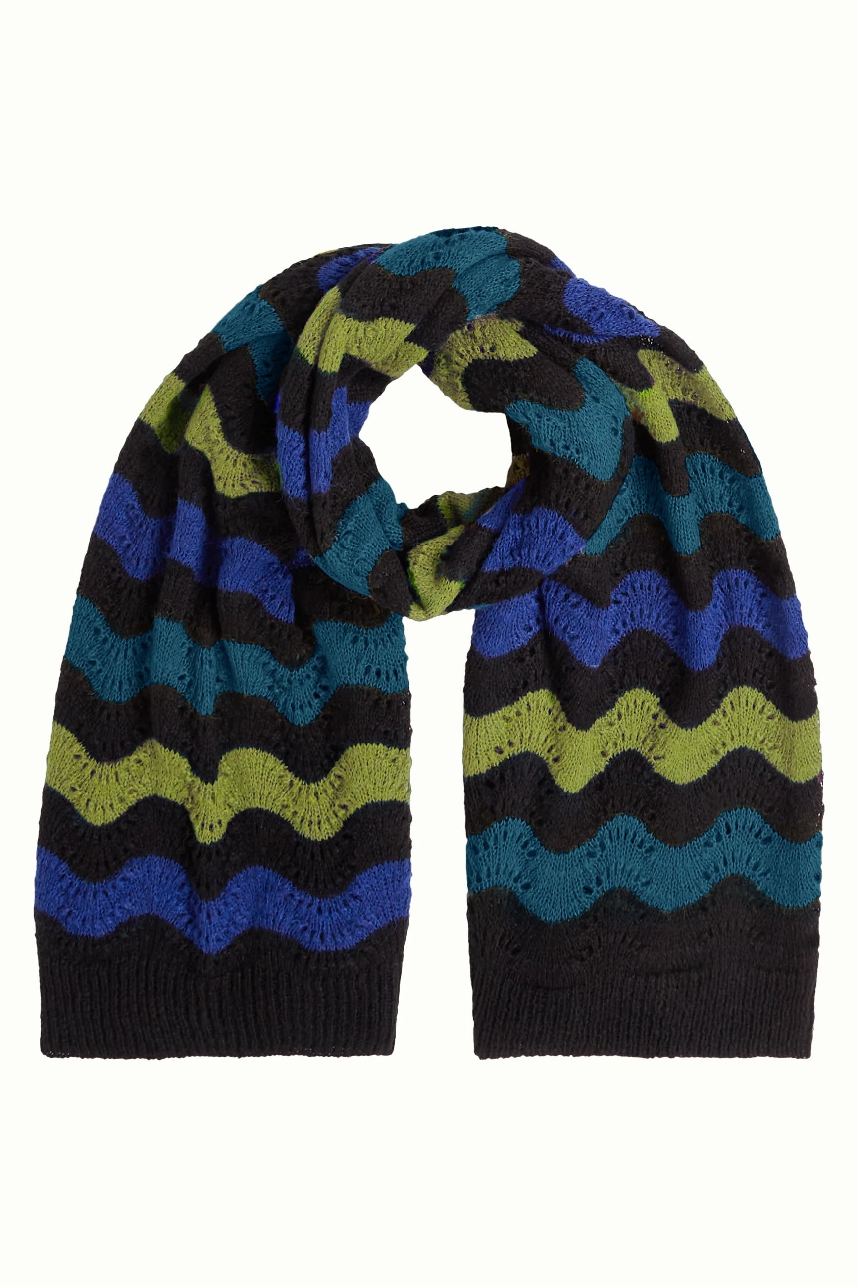 Scarf Botany  001 Black - LEEF mode en accessoires