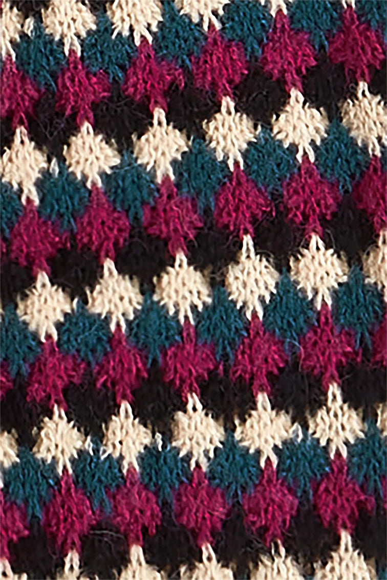 Scarf Flora  001 Black - LEEF mode en accessoires