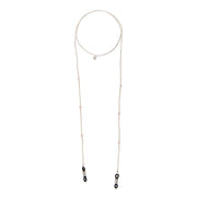 Shore Rose Quartz Glasses Cord SC Rose quartz - LEEF mode en accessoires