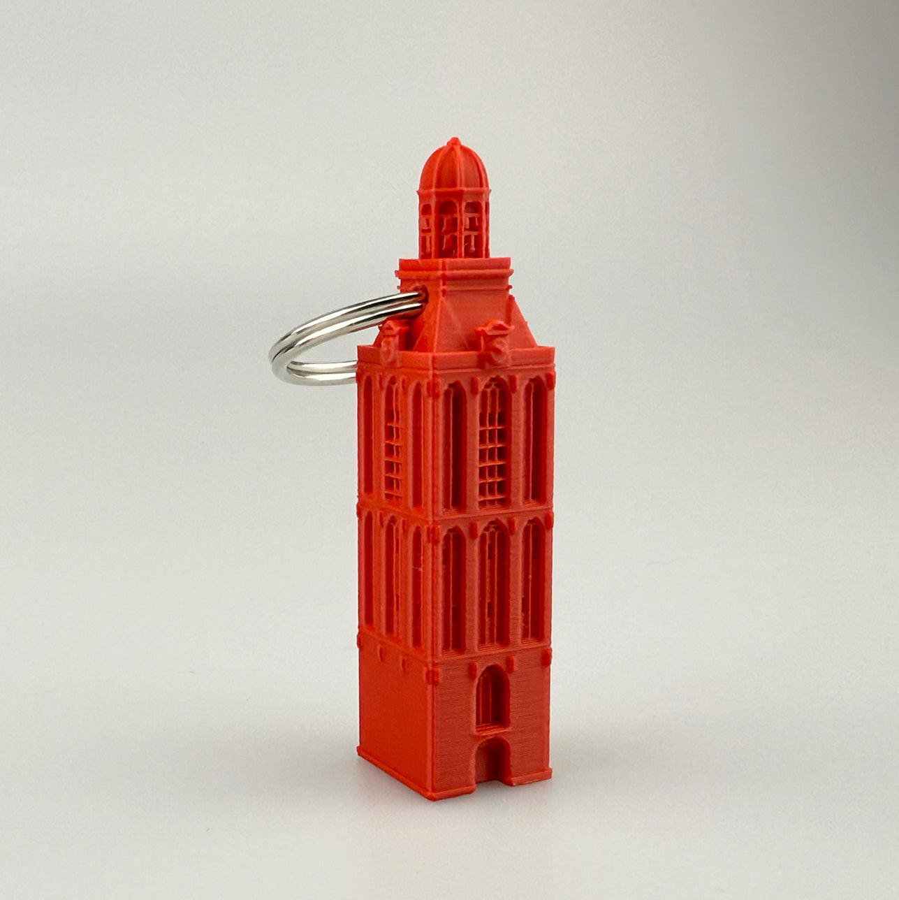 Sleutelhanger Meppeler Toren Groot Helder Rood - LEEF mode en accessoires