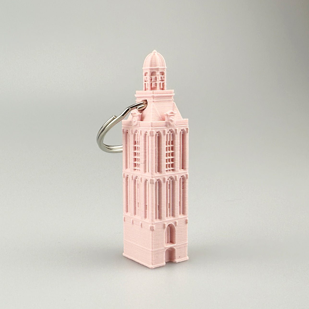 Sleutelhanger Meppeler Toren Groot Licht Roze - LEEF mode en accessoires