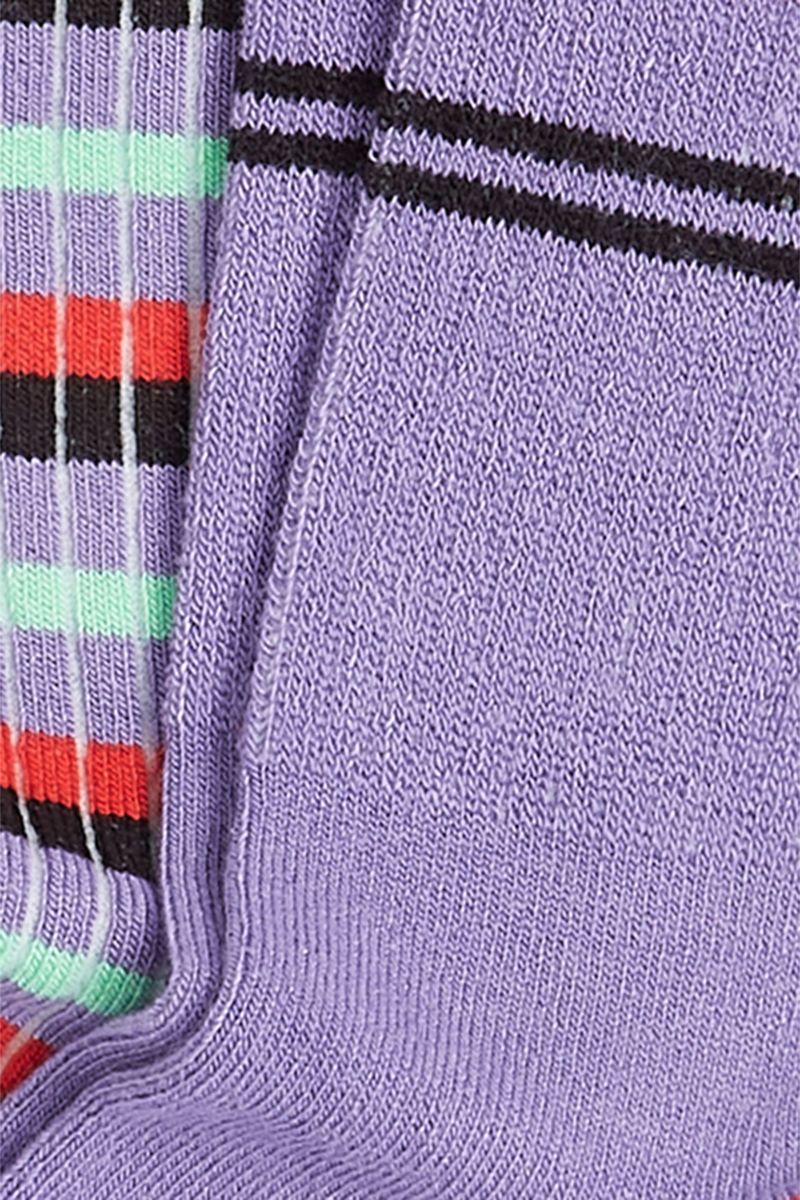 Socks Logo 514 Sheer Lilac - LEEF mode en accessoires