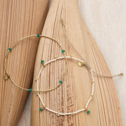 Spice Aventurine Anklet GC Aventurine - LEEF mode en accessoires