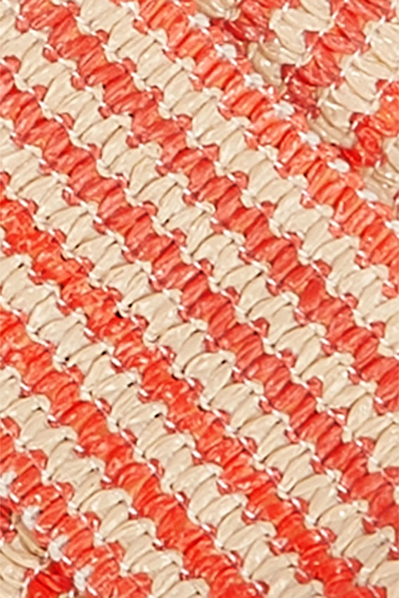 Striped Belt 941 Tweed Orange - LEEF mode en accessoires