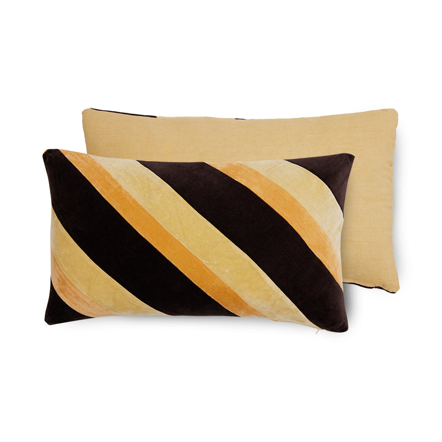 Striped Velvet Cushion Fame (60x35cm) Fame