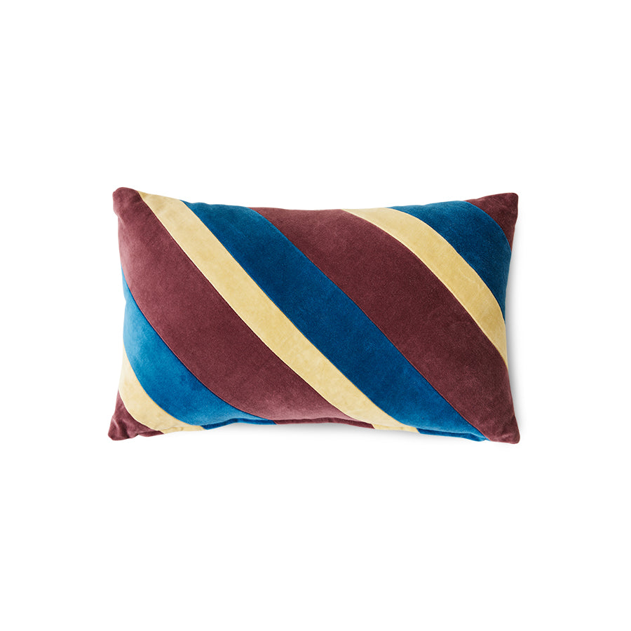 Striped Velvet Cushion Speakeasy (50x30cm) Speakeasy - LEEF mode en accessoires