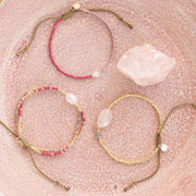 Surprise Rose Quartz Labradorite Bracelet GC Rose quartz - LEEF mode en accessoires