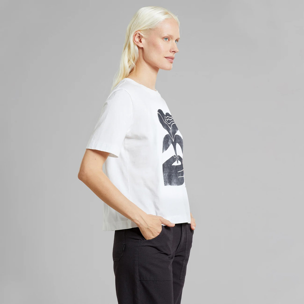 T-Shirt Stockholm My Petal  White - LEEF mode en accessoires