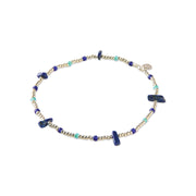 Thoughtful Lapis Lazuli Anklet SC Lapis Lazuli - LEEF mode en accessoires