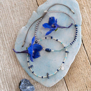 Thoughtful Lapis Lazuli Anklet SC Lapis Lazuli - LEEF mode en accessoires