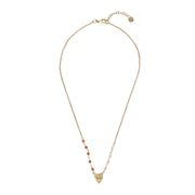 Truthful Rose Quartz Carneliian Necklace - LEEF mode en accessoires