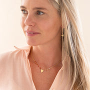 Truthful Rose Quartz Carneliian Necklace - LEEF mode en accessoires