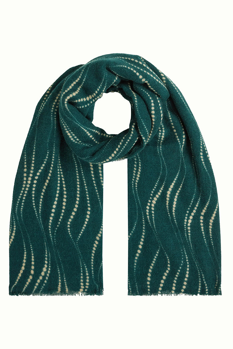 Twirl scarf 200 Pine Green - LEEF mode en accessoires