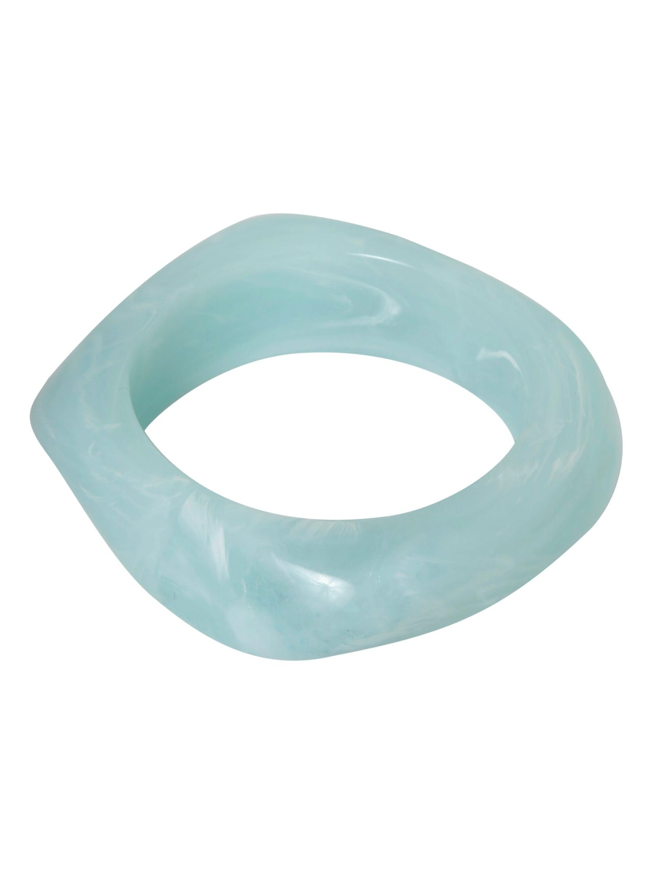 VIERKANTE BANGLE TURQUOISE MÊLÉE Turquoise - LEEF mode en accessoires