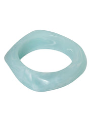 VIERKANTE BANGLE TURQUOISE MÊLÉE Turquoise - LEEF mode en accessoires