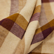 Vida Check Table Cloth Chestnut/cream - LEEF mode en accessoires