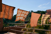 Vida Check Tea Towel Amber/Blue - LEEF mode en accessoires