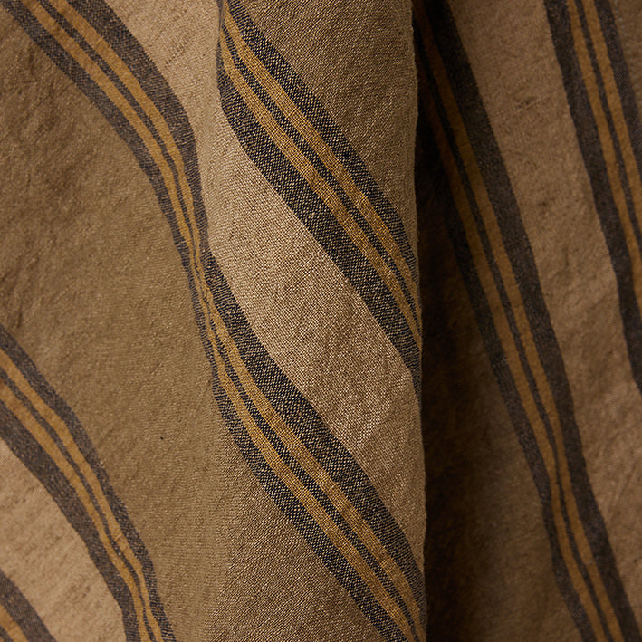 Vida Striped Tea Towel Sand/Cream - LEEF mode en accessoires